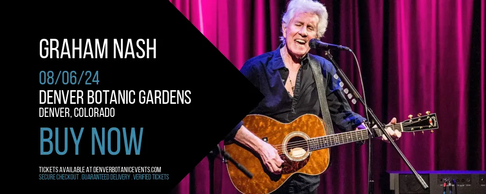 Graham Nash at Denver Botanic Gardens